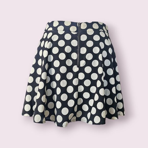 Forever 21 Polka Dot Skater Skirt Size M - Picture 3 of 5